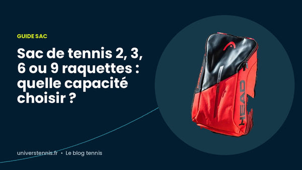 Sac de tennis 2, 3, 6 ou 9 raquettes : quelle capacité choisir ?