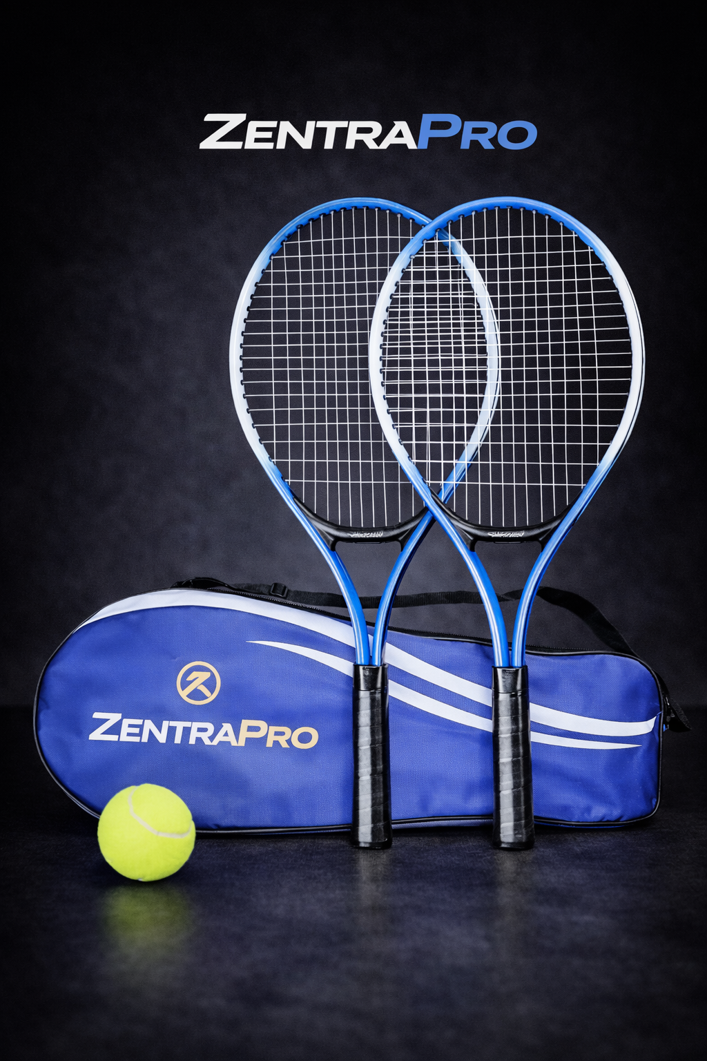 Deux raquettes de tennis bleues ZentraPro