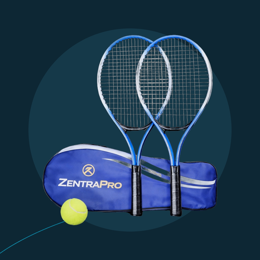 Raquettes de tennis adulte Zentra Ultra – Duo bleu ou rouge
