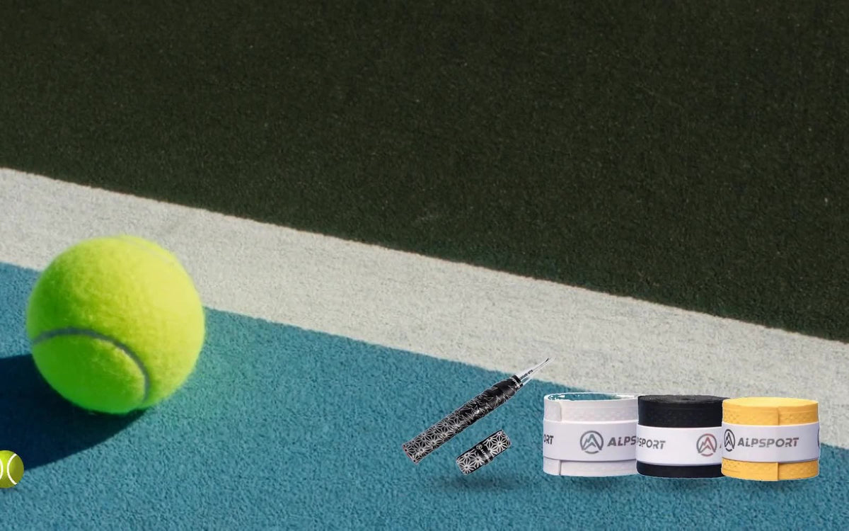 Grip ZentraPro et bandes de protection Alpsport pour raquette de tennis