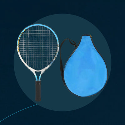 Raquette de tennis junior Zentra Kids bleue et sa housse
