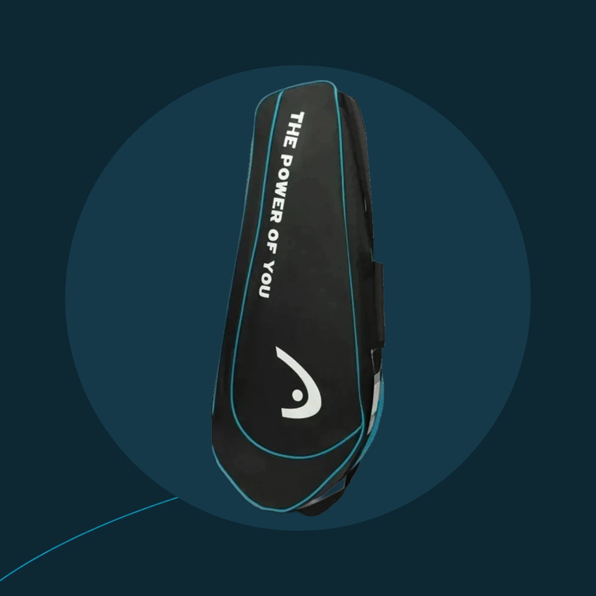 Sac de tennis HEAD Alcaraz noir et bleu, autre vue
