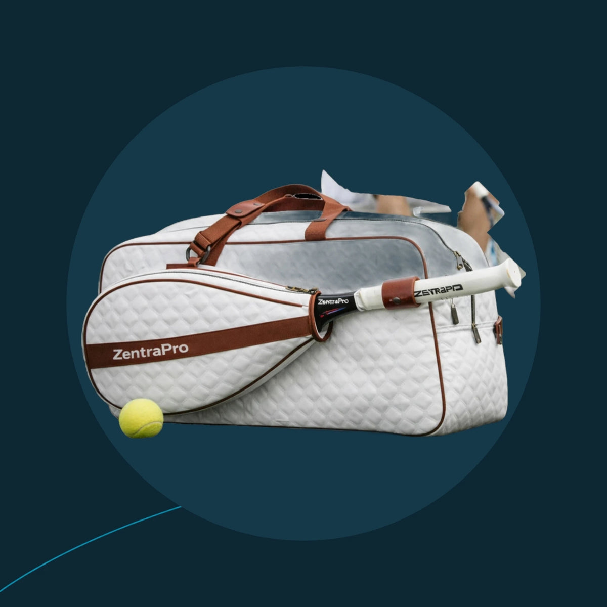 Sac de tennis mixte ZentraPro blanc