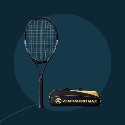 Raquettes de tennis adulte Zentra MAX noire et blanche