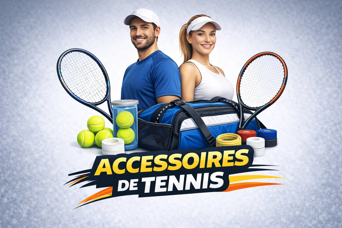 Accessoires de tennis : grips et raquettes