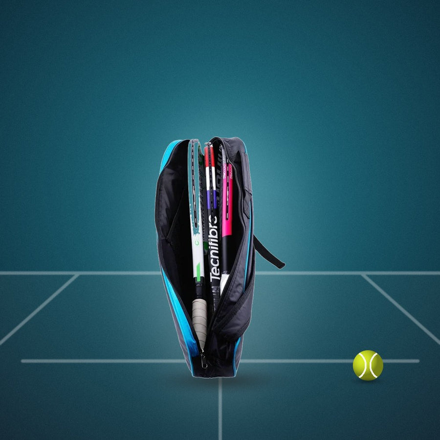 Sac de tennis HEAD Alcaraz noir et bleu