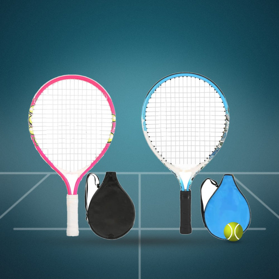 Duo de raquettes de tennis junior Zentra Kids rose et bleue