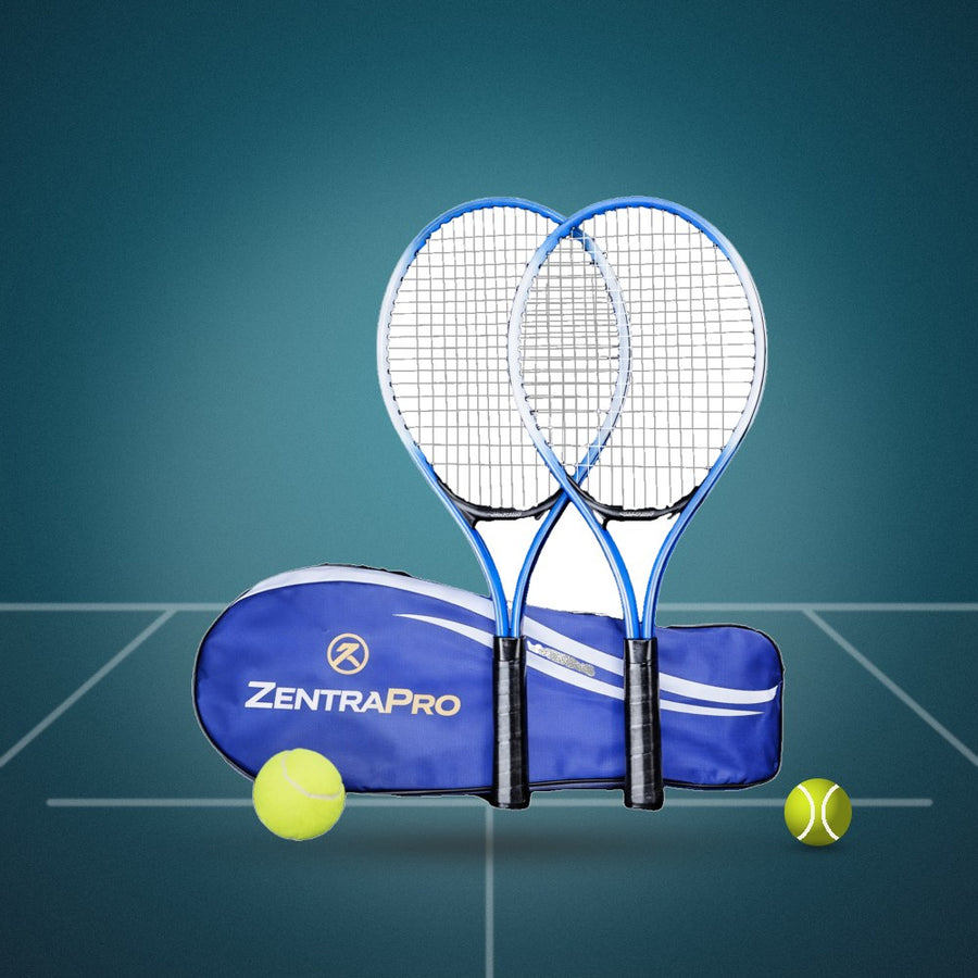 Duo de raquettes de tennis Zentra Ultra bleues